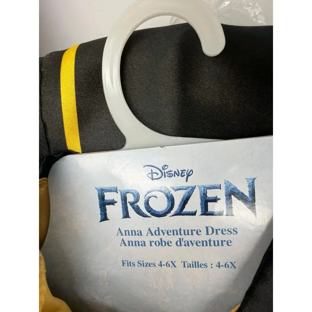 Disney Frozen Anna Travel Dress Girls Costume Size (4-6X) NEW